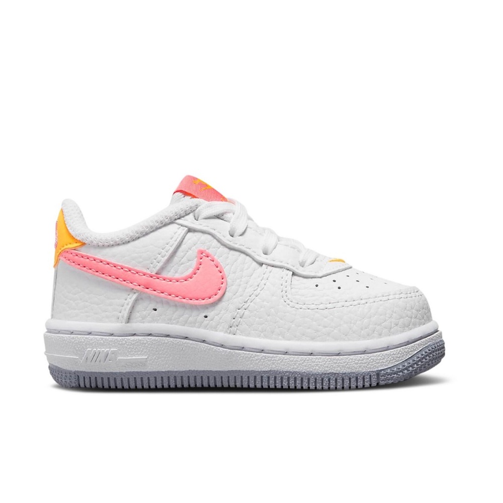 Nike Air Force 1 Toddler Sneakers - White and Pink